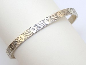 Silver Om Bracelet