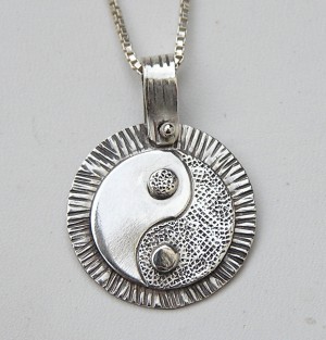 Silver Yin Yang Pendant